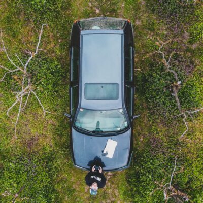 Black Car on Green Grass Field